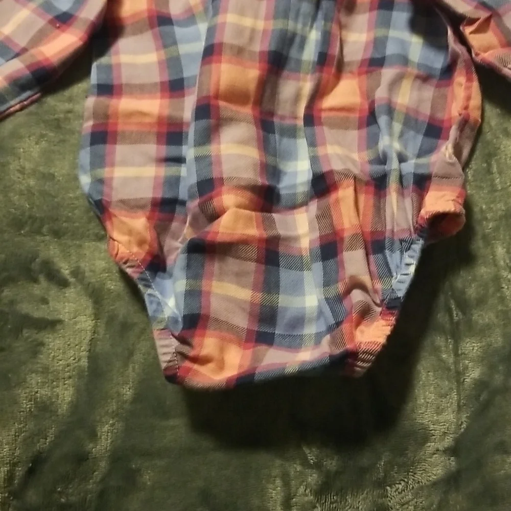 Oshkosh Baby Girl's Plaid Onesie